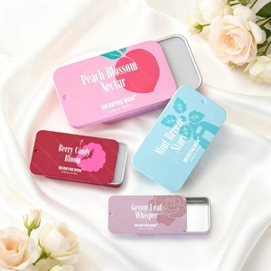 Caja de metal en stock para azúcar, chicles, con tapa deslizante de metal, caja de almacenamiento de metal personalizada - Product Image 2