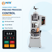 Broyeur à mortier automatique MITR pour agate, machine de broyage fin de laboratoire pour la préparation d'échantillons de poudre en petites quantités