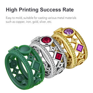 <span class=keywords><strong>Resina</strong></span> Calcinabile per Gioielleria ad Alta Precisione e Alto Contenuto di Cera UV 405nm 1kg, <span class=keywords><strong>Polimero</strong></span> DLP LCD per Fusione Facilitata, <span class=keywords><strong>Resina</strong></span> Verde per Stampante 3D per Gioielli - Product Image 5