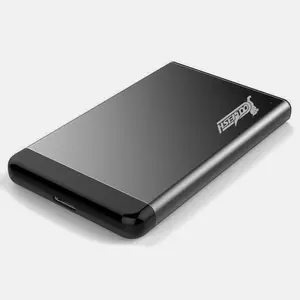 מארז כונן קשיח SSD מותאם אישית מעטפת סגסוגת אלומיניום עם יציאת HDD SATA דפוס מארז כיור חום לשימוש נייד