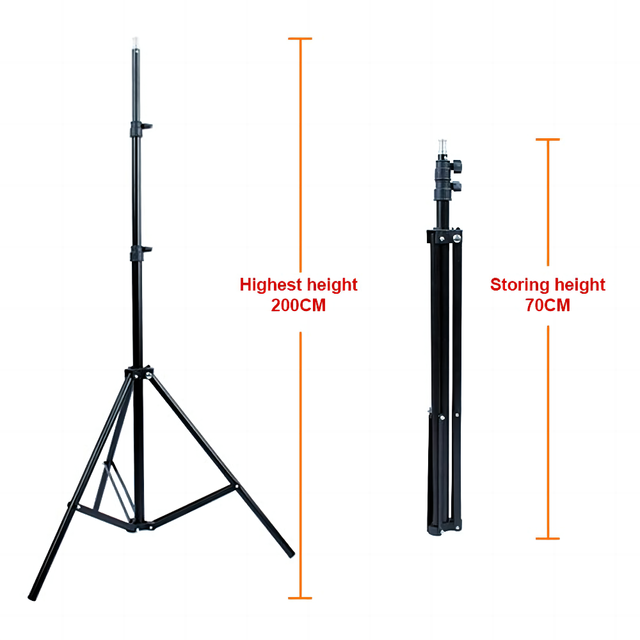 Demao DMS-2 Photography Lighting Tripod Stand Portable Reflex Light Stand Reflexed Lightweight Camera Tripod
