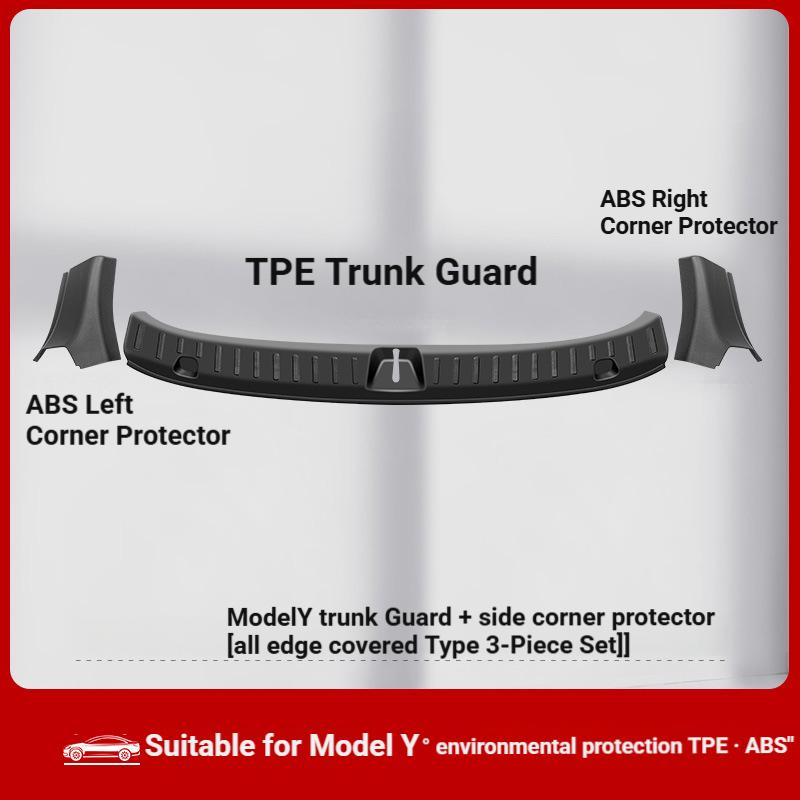 Protection de coffre arrière + Protection d'angle latérale, couverture complète, 3 pièces, 21-24 MY