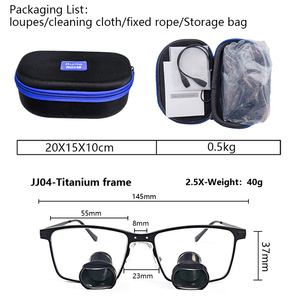 Burite TTL 2.5X 3.0X 3.5X <span class=keywords><strong>Galileo</strong></span> Tandheelkundige Vergrootglas Bril Stijl Tandheelkundige Binoculaire Loepen Ultralichte Nieuwe Vierkante Lens - Product Image 4