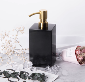 Ensemble d'accessoires de salle de bain en marbre noir classique moderne, ensemble d'accessoires de salle de bain en marbre Nero Marquina - Product Image 6