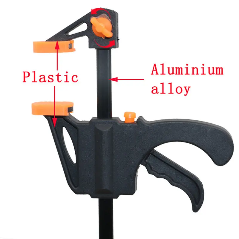 4 Inch heavy duty Quick Release F Clamps for wood working outils de menuiserie