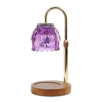 Lampe de table diffuseur d'aromathérapie en fer moderne de luxe avec lumière réglable pour chambre à coucher, salon, restaurant, bar, usage décoratif
