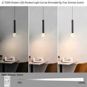 Luminaire suspendu moderne en noir mat LED pour maisons minimalistes - Product Image 3