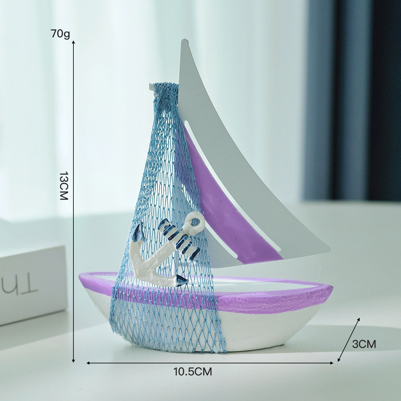 Iron sailboat purple mesh version