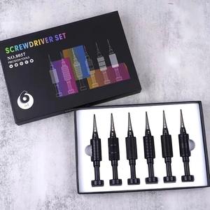 WXY 6IN1 jeu de tournevis Kit d'outils d'ouverture Super dur pour téléphone <span class=keywords><strong>iPad</strong></span> montres horloges montres démontage outil de réparation de Combat - Product Image 4