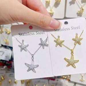 Jewellery Sets for Women Gift and Set <b>Neckless</b> Or Earings Strategic Custom Jewelry Card Rhinestone Inlay Balanced Weight - Product Image 2