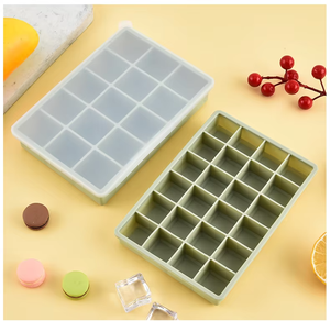 Custom Wholesale Silicone Lid Bpa-free <b>Mini</b> Reusable Food Safe <b>Ice</b> Cream <b>Makers</b> <b>Ice</b> Cube Tray - Product Image 3