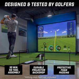 Jaula de Práctica de Golf para Interiores con Red Resistente, Simulador de Swing, Accesorios para Cobertizos, Soporte para Agente de Compras, Pedidos al por Mayor - Product Image 4
