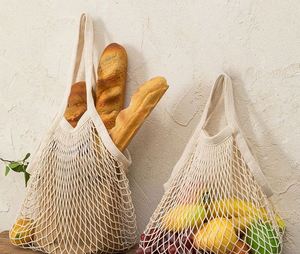 Wholesale Bulk Storage Custom Logo Cotton <b>Net</b> Toteshopping <b>Bag</b> Mesh Tote <b>Bags</b> - Product Image 5