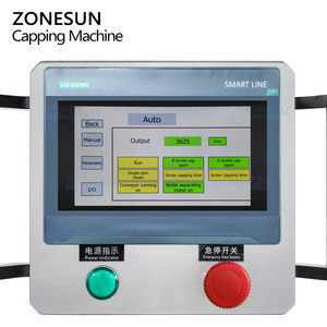 ZONESUN ZS-XG440RS2 Máquina Tapadora de Botellas Automática de Alta Velocidad con Servomotor, Doble Cabezal y 4 Ruedas, con Alimentador de Tapas - Product Image 2