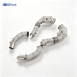 304ท่อไอเสียสเตนเลสสตีลอัตราการไหลสูง G16 G15 M850i 4.4ตัน V8ชุดประกอบเทอร์โบโดยตรงแบบคู่ - Product Image 5