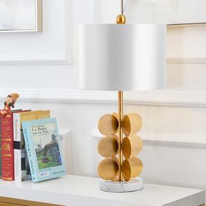 New Arrival Reto <b>Desk</b> Light <b>Bedroom</b> Bedside Reading Gold Cheap Metal Marble Base Table Lamp - Product Image 1