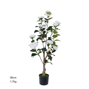 Camélia en plastique, plante artificielle en <span class=keywords><strong>pot</strong></span>, ornement <span class=keywords><strong>de</strong></span> jardin pour la décoration <span class=keywords><strong>de</strong></span> bureau, <span class=keywords><strong>de</strong></span> jardin et <span class=keywords><strong>de</strong></span> maison, plantes artificielles - Product Image 5