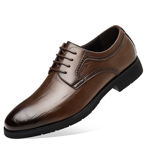 Zapatos de Vestir Derby para Hombre - Estilo Británico, con Grabado, Formales, para Negocios y Bodas, con Suela de Goma Antideslizante - Product Image 6