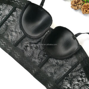 Novance – Top tubulaire Sexy grande taille pour <span class=keywords><strong>Femme</strong></span>, débardeur en dentelle, caraco transparent en Coton - Product Image 5