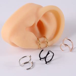 Boucles d'oreilles tendance en acier inoxydable pour femmes, sans perçage, fausses boucles d'oreilles en <span class=keywords><strong>cartilage</strong></span>, bijoux de corps pour grimpeurs - Product Image 3