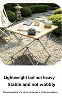 Table de camping pliante en aluminium de petite taille, personnalisée et professionnelle, mobilier d'extérieur portable, pique-nique, barbecue, randonnée, pêche, ultra-légère