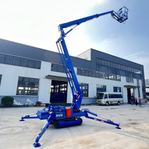 T-004 China Track Crawler Spider Boom Lift Platform <strong>Tracked</strong> Man Price Telescoping Lift <strong>Cherry</strong> <strong>Picker</strong> for <strong>Sale</strong> Control Remote - Product Image 4