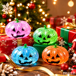Juguete Antiestrés de Silicona con Forma de Calabaza de Halloween, con Purpurina, para Mayores de 14 Años - Product Image 1