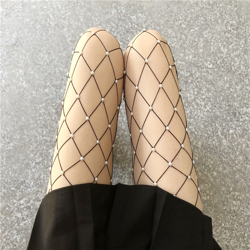 Wholesale Heart Fishnet Tights Stockings High