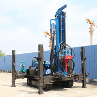 Machine de forage de puits d'eau pneumatique compatible avec une pompe à boue ou un compresseur d'air pour une profondeur de 1000 m