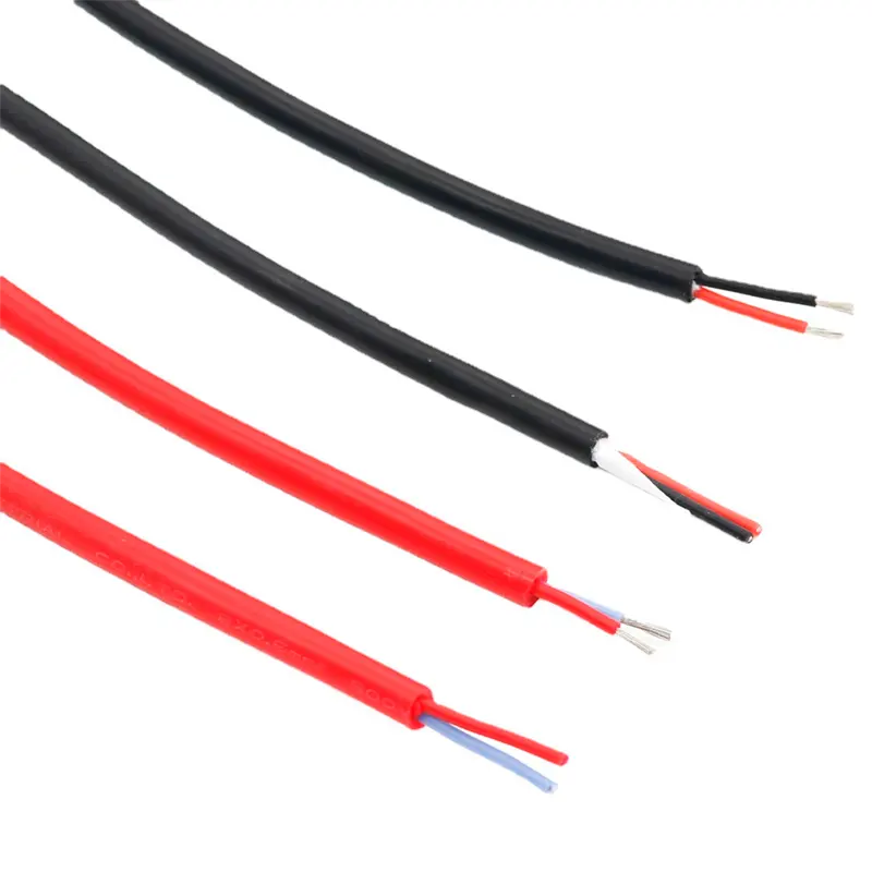 Yüksek sıcaklığa dayanıklı yumuşak silikon tek tel çekirdekli elektrik kablosu ev tel esnek RV yuvarlak kablolar elektrikli tel kablo
