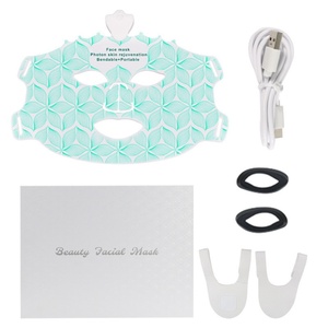 Masque facial LED portable doux, thérapie photonique à lumière rouge, appareil de soin de la peau, utilisation à domicile, masque facial en silicone pour la beauté - Product Image 1