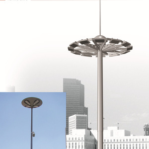 โคมไฟถนนข้างถนนแบบสองแขนยาว10/8/6เมตรใช้กลางแจ้งทำจากสังกะสี100W IP33 LED 380V - Product Image 4