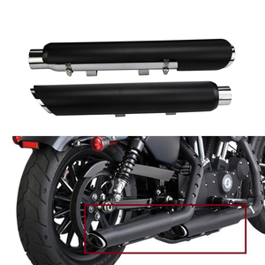 Silencieux et tuyaux d'échappement pour moto noirs/chromés, directement de l'usine, pour Harley Sportster XL 48 72 883 <span class=keywords><strong>1200</strong></span> Iron <span class=keywords><strong>Superlow</strong></span> 2014-2022 - Product Image 6