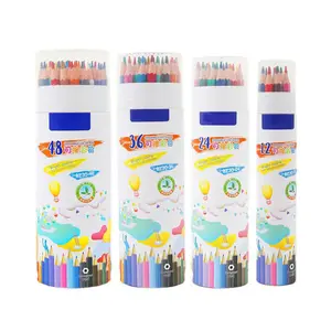 Bview Art 12 24 36 48 Bright Colors Erasable Colored Pencil for Kids At Home Activities