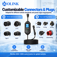 Chargeur EV portable OLINK 7kW 32A pour la maison, le garage, les voyages, le camping, les hôtels, les voyages en voiture, la recharge des voitures électriques PHEV avec câble de 5 m