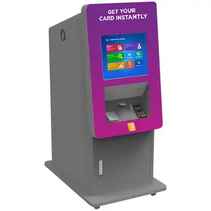 ADA Compliant Instant Card Printing Kiosk Human Resource Insurance Management Card Dispenser Kiosk