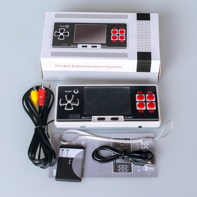 8 Bit FC Wired Handheld Game Console with 200 Retro Classic Games 2.8 Inch Color Screen for Birthday Gift
