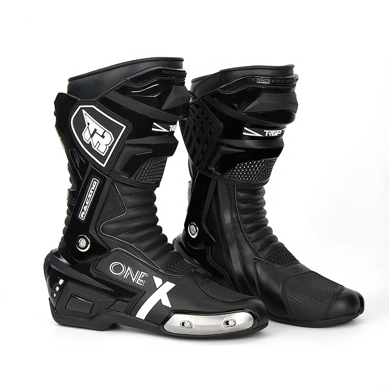 TR X-One Knee-High Motorcycle Racing Boots for Men | Breathable