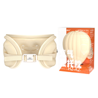 Oreiller gonflable automatique portable en tissu floqué pour le cou, idéal pour les voyages en avion - pour la maison et l'extérieur