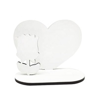 Bricolage en mémoire, fauteuil à bascule/insertion de fleur, bougie, Plaque de cœur, Sublimation, blanc, porte-bougies commémoratif