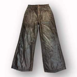 Vaqueros Anchos de Algodón Grueso con Efecto Encerado y Desgastado, Diseño Personalizado, Color Marrón, Estilo Y2K, para Hombre, Vaqueros de Moda Urbana para Hombre, Gran Venta - Product Image 1