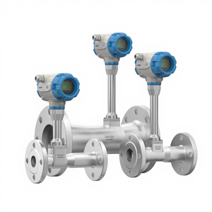 Débitmètre à <span class=keywords><strong>vortex</strong></span> surchauffé en acier inoxydable DN100 Hart Pulse IP65 DC24V 4-20mA Acides Précision +/-0,05% OEM disponible VNER - Product Image 1