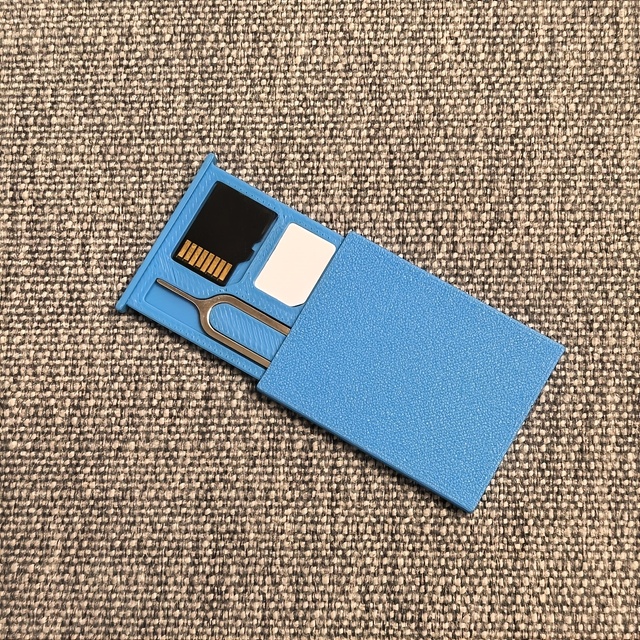 Portable 3D Printed Storage Case Mini Shockproof Organizer Box for SIM Cards Memory Cards Travel Daily Carry