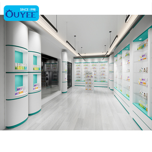 Estante de vidrio de exhibición de pared médica, mueble de <span class=keywords><strong>farmacia</strong></span> moderno, armario de medicina, soporte de madera para <span class=keywords><strong>farmacia</strong></span> <span class=keywords><strong>en</strong></span> <span class=keywords><strong>venta</strong></span> - Product Image 5