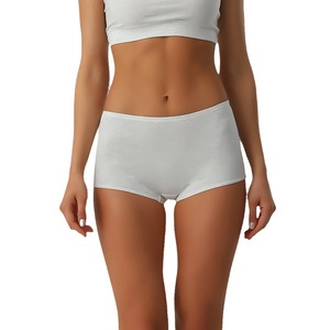 Braguitas bóxer de algodón de cintura alta para <span class=keywords><strong>mujer</strong></span> de talla grande, estilo americano, con efecto <span class=keywords><strong>levanta</strong></span> glúteos, pantalones de seguridad de verano, bragas de ángulo plano con control de abdomen - Product Image 5