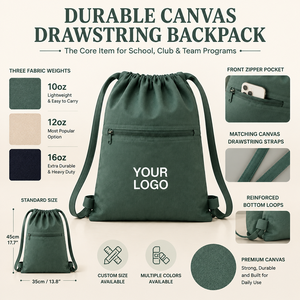 Mochila <span class=keywords><strong>de</strong></span> Lona <span class=keywords><strong>de</strong></span> Algodón Personalizada con Cordón y Caja para Tarjetas, Set <span class=keywords><strong>de</strong></span> Regalo Todo en Uno para Eventos Universitarios, Equipos Deportivos, Clubes, Regalos Universitarios - Product Image 4