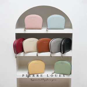 Porte-cartes Pierre Louis 4 pouces en cuir PU avec fermeture éclair, portefeuille décontracté pour usage quotidien - Product Image 1