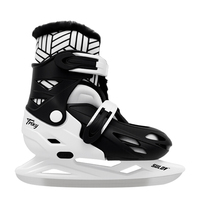 Patins à glace ajustables pour enfants en gros, patins de hockey pour enfants avec doublure chaude, lame de hockey sur glace