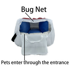 Asiento de coche convertible 3 en 1 directo de fábrica para perros-Bolsa de transporte + Cama de Viaje + Restricción de seguridad con clip ISOFIX-OEM para marcas - Product Image 4