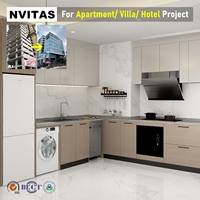 Solución Moderna de Gabinetes de Cocina para Proyectos de Contratistas de Apartamentos y Programas de Suministro para Constructores